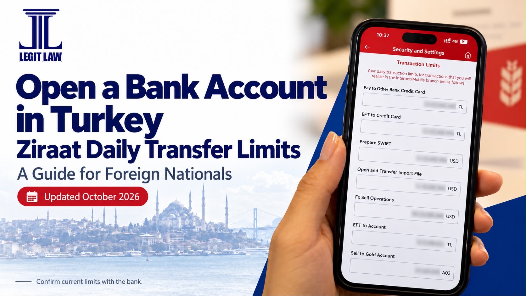 Opening a Bank Account in Turkey: Ziraat Bank Daily Transfer Limits Explained